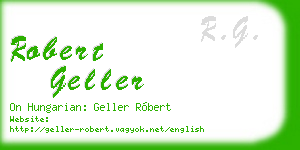 robert geller business card