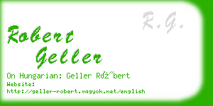 robert geller business card